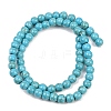 Synthetic Turquoise Beads Strands TURQ-F007-01B-6mm-3