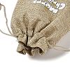 Christmas Printed Burlap Packing Pouches Drawstring Bags ABAG-Q053-02B-01-4