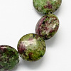 Synthetic Ruby in Zoisite Stone Beads Strands G-S110-16-1