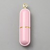 Lipstick Shape Plastic with Alloy Cross Stitch Storage Tool AJEW-WH20008-05B-G-1