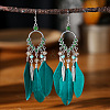 Alloy Rhinestone Teardrop Chandelier Earrings FS-WG764FB-10-1