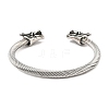 Viking 304 Stainless Steel Open Cuff Bangles for Men BJEW-U001-06B-AS-6