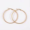 304 Stainless Steel Hoop Earrings EJEW-P040-45-1