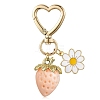 Acrylic Strawberry Pendant Decoration HJEW-SW00120-04-1