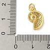 Rack Plating Brass Micro Pave Cubic Zirconia Pendants KK-P279-27B-G-3