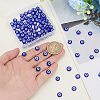 100Pcs Handmade Evil Eye Lampwork Beads LAMP-SP0001-03A-3