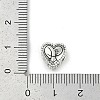 925 Sterling Silver European Beads STER-R005-02AS-12-3