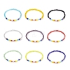 9Pcs 9 Color Natural Pearl & Cat Eye & Glass Beaded Stretch Bracelets Set BJEW-JB08882-1