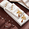   20Pcs Brass Stud Earring Findings KK-PH0005-02-5