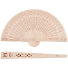 Wood Folding Fans AJEW-WH20001-83B-1