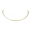 304 Stainless Steel Rectangle link Chain Necklaces NJEW-JN04746-02-1