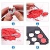 Empty Magnetic Eyeshadow Makeup Boxes CON-WH0069-64-6