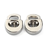 Alloy Spring Cord Locks FIND-WH0110-063P-1
