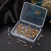 Beebeecraft 50Pcs Brass Screw Eye Peg Bails Charms KK-BBC0003-45-7