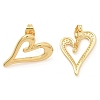 Rack Plating Brass Stud Earrings for Women EJEW-C125-20G-4