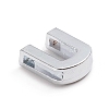 Alloy Slide Charms ALRI-WH0005-09U-P-2