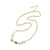 Natural Rutilated Quartz Chip Beaded Necklaces NJEW-C070-04G-05-2