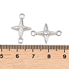 304 Stainless Steel Crystal Rhinestone Connector Charms STAS-P437-14B-P-3