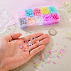 150G 10 Colors Drawbench Style Glass Seed Beads SEED-TA0001-68-6
