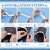 Rectangle Cloth Sweat Liner DIY-WH0632-35B-02-4
