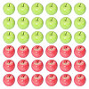 16Pcs 2 Colors Foam Imitation Apple DJEW-CA0001-42-1