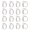 Unicraftale 16Pcs 304 Stainless Steel Leverback Earring Findings STAS-UN0041-59-4