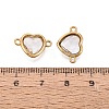 304 Stainless Steel Glass Connector Charms STAS-Q119-02G-4