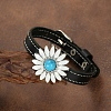Leather Cord Bracelets BJEW-CL0001-44A-1