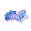 Transparent Spray Painted Glass Beads X1-GLAA-I050-10A-3
