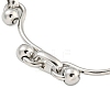 Non-Tarnish 304 Stainless Steel Ball Link Necklaces for Women NJEW-S426-08P-2