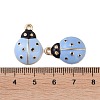 Alloy Enamel Pendants ENAM-R149-14C-G-3