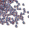 Transparent Stripe Glass Seed Beads GLAA-NH0001-06I-1