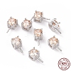 Rhodium Plated 925 Sterling Silver Peg Bails STER-D035-47P-02-4