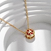 Brass Pave Cubic Zirconia Birth Stone Constellation Pendant Cable Chain Necklaces LS-NJEW-D334-01G-05-1