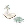 Natural Green Aventurine Chips Tree of Life Decorations AJEW-JD00014-02-2