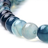 Natural Striped Agate/Banded Agate Beads Strands X-G-S259-04C-8mm-3