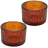 2Pcs Glass Candle Cups AJEW-SP0006-39C-1