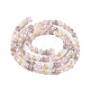 Electroplated Glass Beads Strands GLAA-B013-01I-2