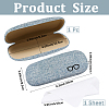 1Pc Oval Polyester Eyeglass Cases AJEW-CN0007-32B-2