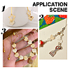 80Pcs 2 Styles Brass Beads KK-AR0004-54A-5