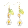 Electroplate Glass Dangle Earrings EJEW-TA00652-01-2