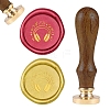 DIY Wood Wax Seal Stamp AJEW-WH0131-178-1