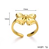 Stylish Stainless Steel Bowknot Open Cuff Ring for Women Party Wear MD6887-2-1