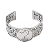 Constellation Alloy Open Cuff Bangles for Women Men BJEW-C064-01AS-10-2