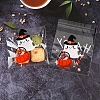 Halloween Theme Ghost Plastic Cookies Bags PW-WG41F98-08-1