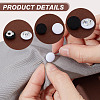  100Pcs 2 Colors 1-Hole Aluminum Buttons DIY-NB0010-26-5