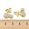 UV Plating Alloy Rhinestone Pendants ALRI-C009-04G-3