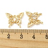 Hollow Brass Micro Pave Cubic Zirconia Pendants KK-H460-51G-3