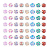 240Pcs 8 Colors Transparent Baking Painted Glass Beads GLAA-TA0001-18-2