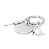 Non-Tarnish Father's Day Theme 201 Stainless Steel Keychain KEYC-A010-01-2